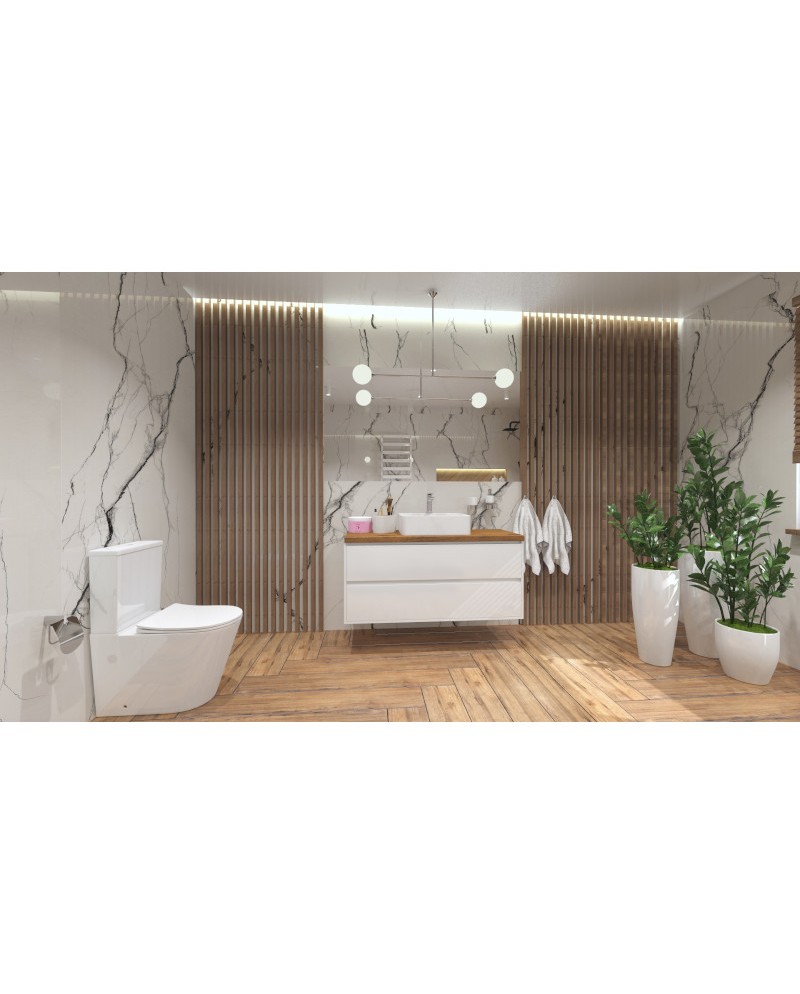 Toalettstol Neptun White - Bild 3