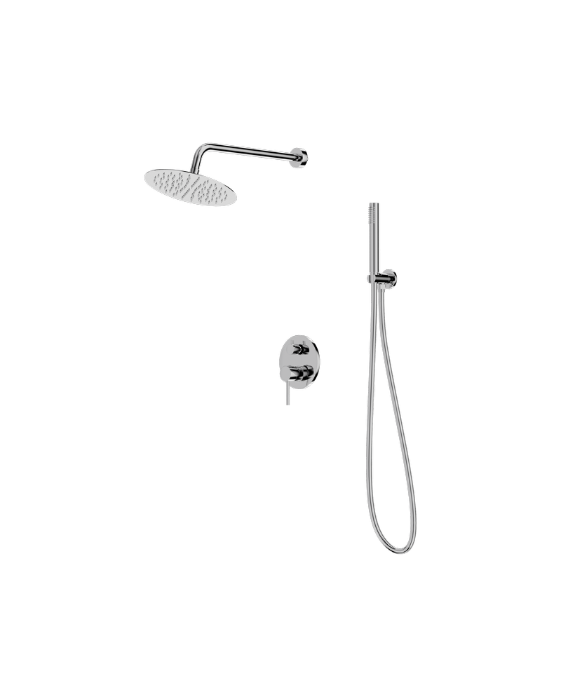 Duschset med regndusch Orion Chrome