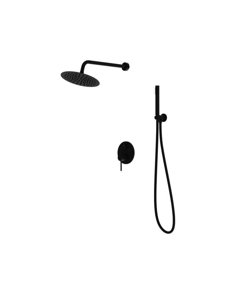Duschset med regndusch Orion Matt Black
